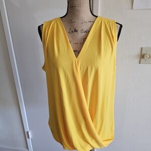 Daniel Cremieux Sunlit Yellow V-Neck Tank Top